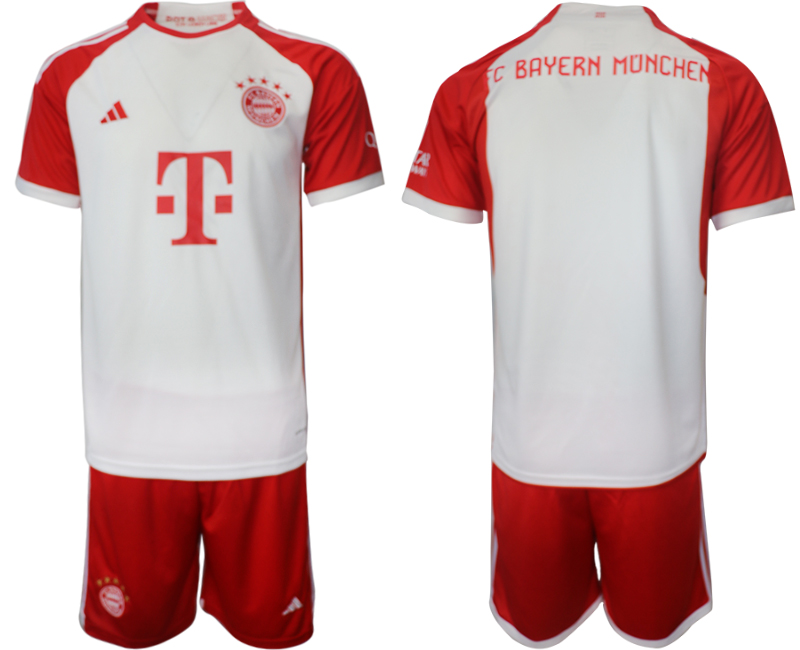 Men 2023-2024 Club Bayern Munich home blank white Soccer Jersey->bayern munich jersey->Soccer Club Jersey